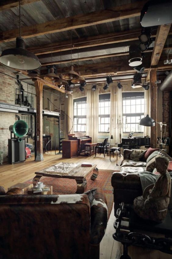 industrial living room ideas 8
