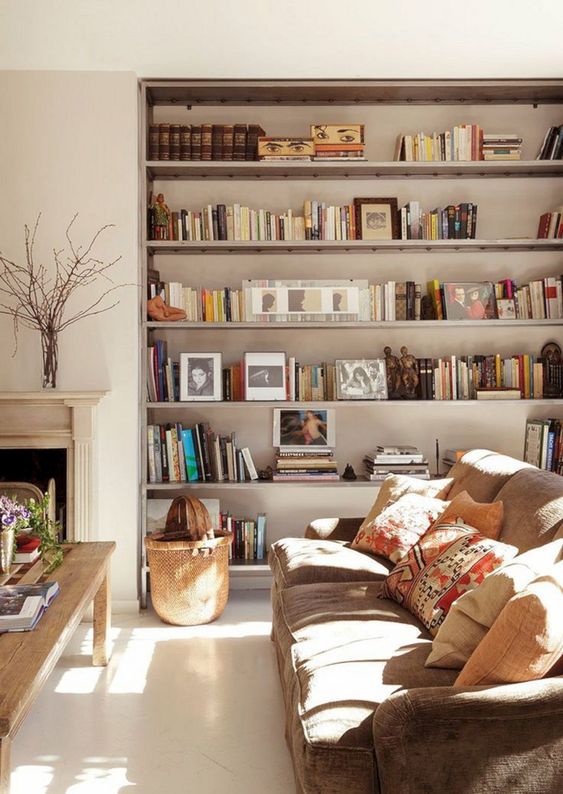 living room shelves ideas 11