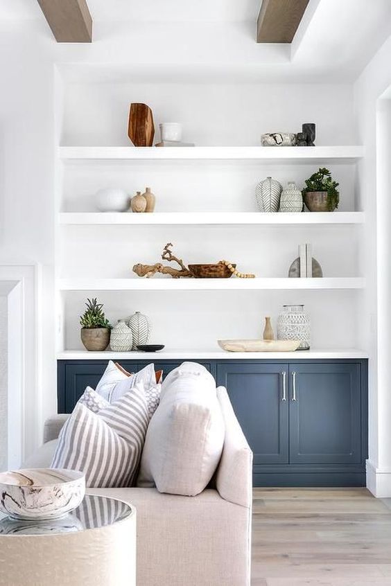 living room shelves ideas 17