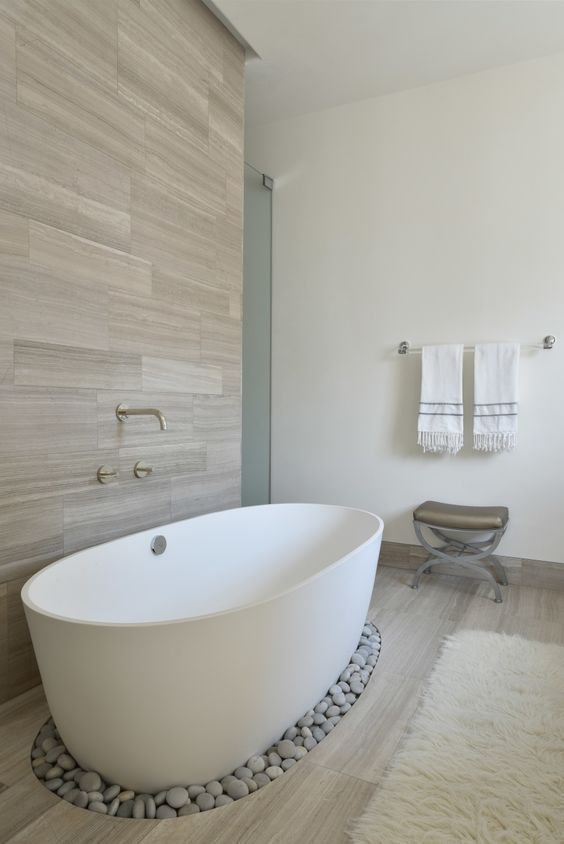 Bathroom Bathtub Ideas: Stunning White Freestanding