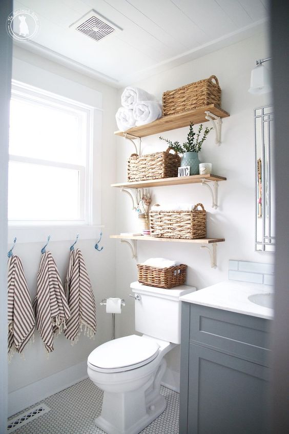 Bathroom Storage Ideas: Lovely Woven Basket