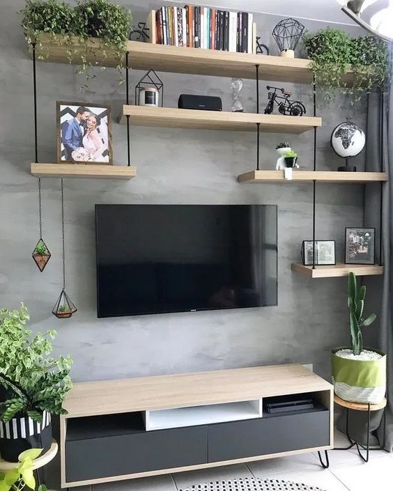 Living Room with TV Ideas: Unique TV Surrounding