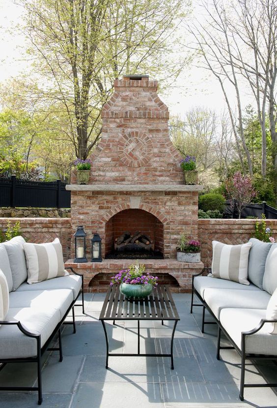 Backyard Fireplace Ideas 7