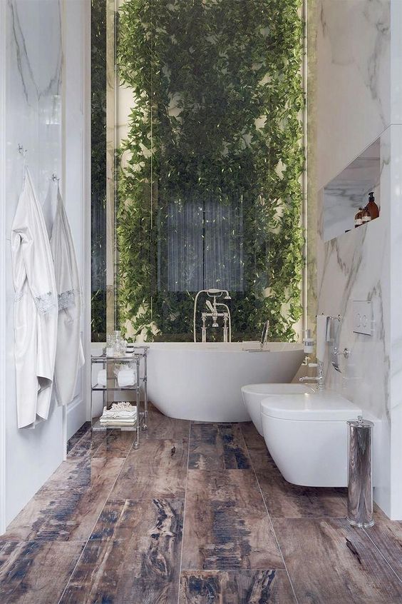 Luxury Bathroom Ideas: Captivating Fresh Rustic