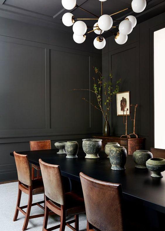 Black Dining Room Ideas 8